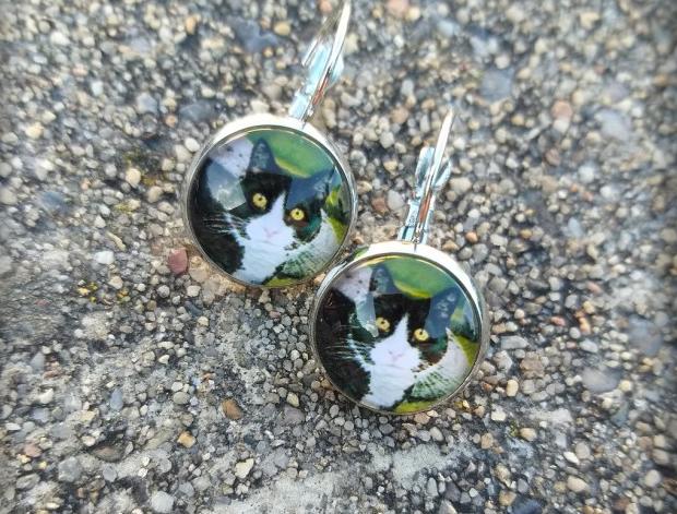 Růžové kvítí - náušnice