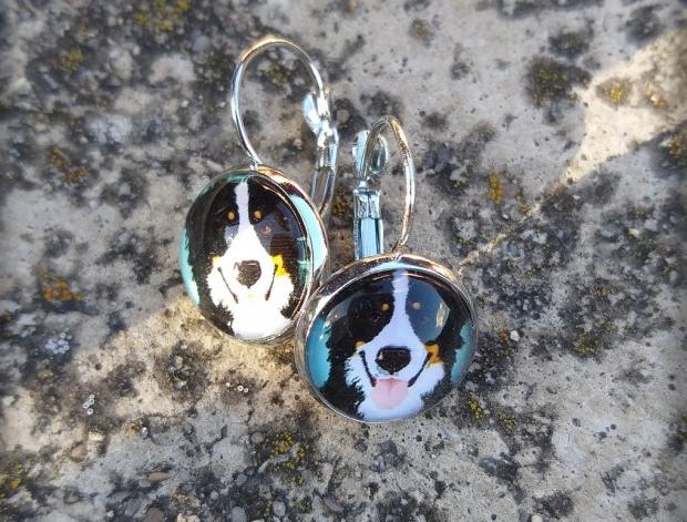 Růžové kvítí - náušnice