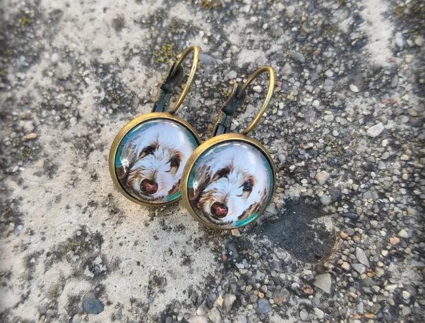 Růžové kvítí - náušnice