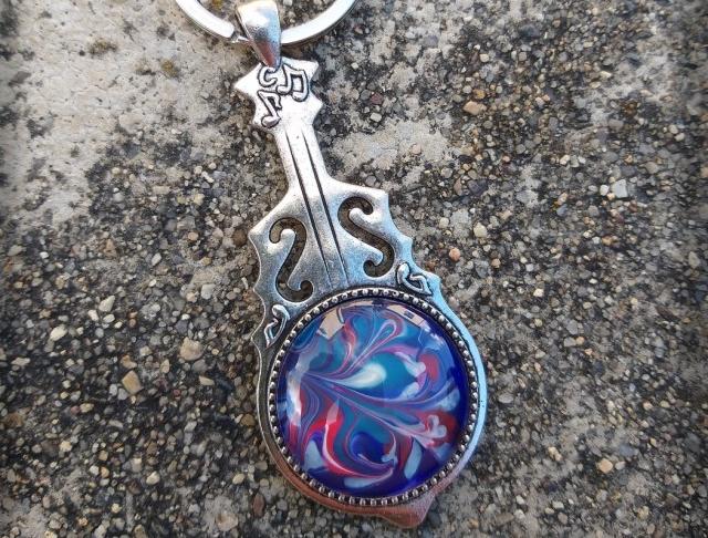 Růžové kvítí - náušnice