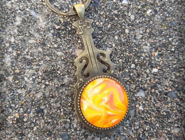 Růžové kvítí - náušnice