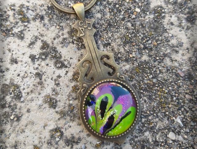 Růžové kvítí - náušnice