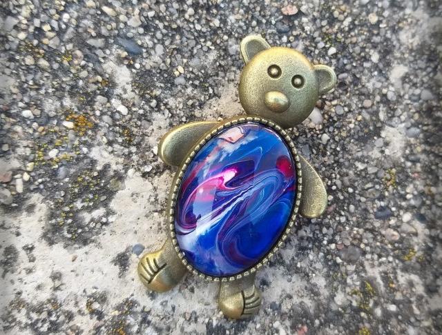 Růžové kvítí - náušnice