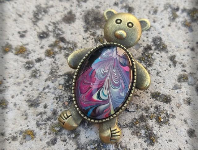 Růžové kvítí - náušnice