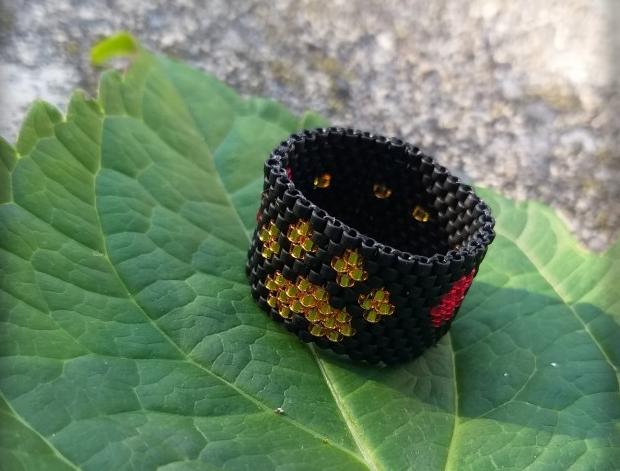 Růžové kvítí - náušnice