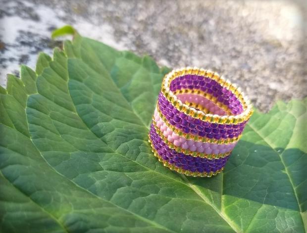 Růžové kvítí - náušnice