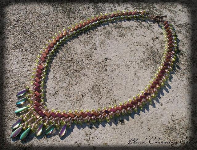 Růžové kvítí - náušnice