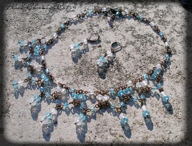 Růžové kvítí - náušnice