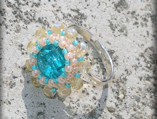 Růžové kvítí - náušnice