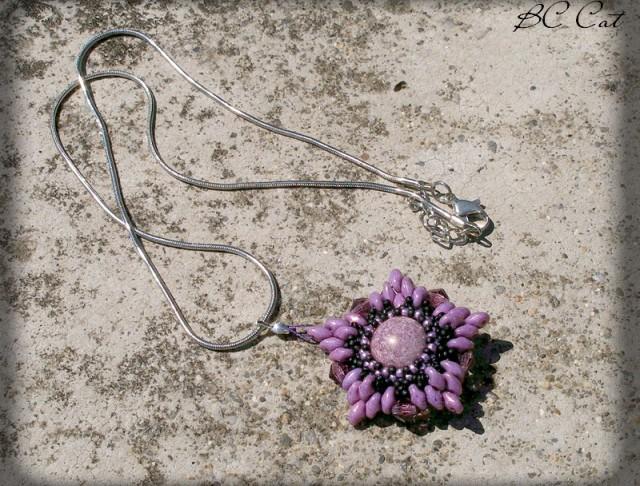 Růžové kvítí - náušnice