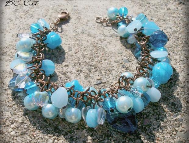 Růžové kvítí - náušnice