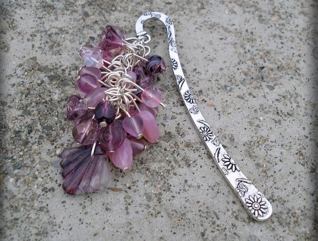 Růžové kvítí - náušnice