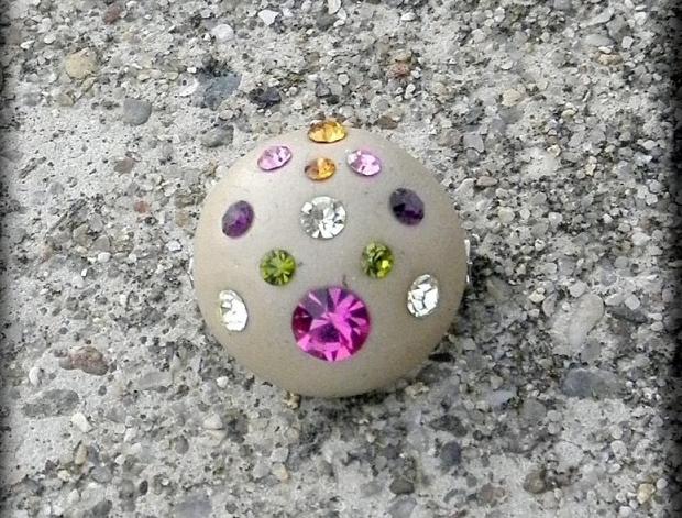 Růžové kvítí - náušnice