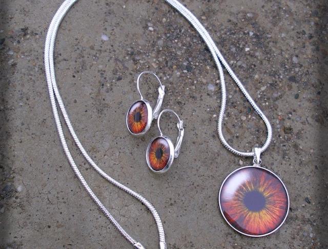 Růžové kvítí - náušnice