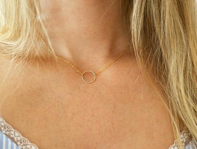 Řetízek s půlměsícem (gold filled)