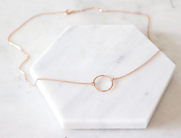 Řetízek s půlměsícem (gold filled)