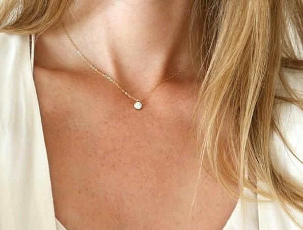 Řetízek s půlměsícem (gold filled)