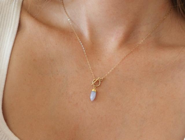 Řetízek s půlměsícem (gold filled)