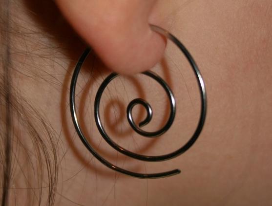 Náušnice - čtyřlístek - ocel