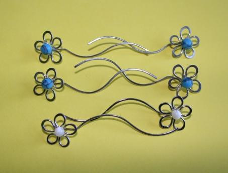 Náušnice - čtyřlístek - ocel