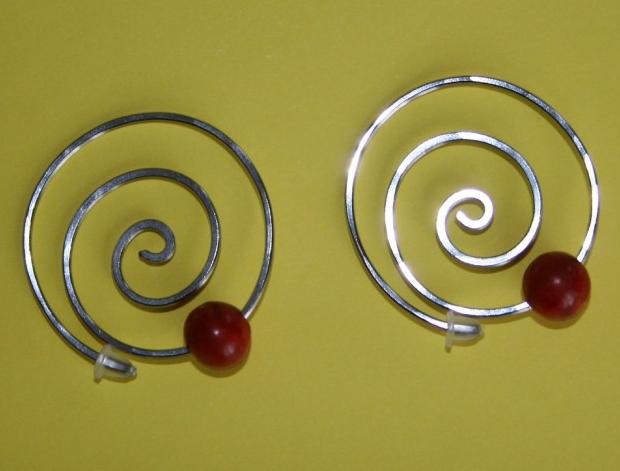 Náušnice - čtyřlístek - ocel