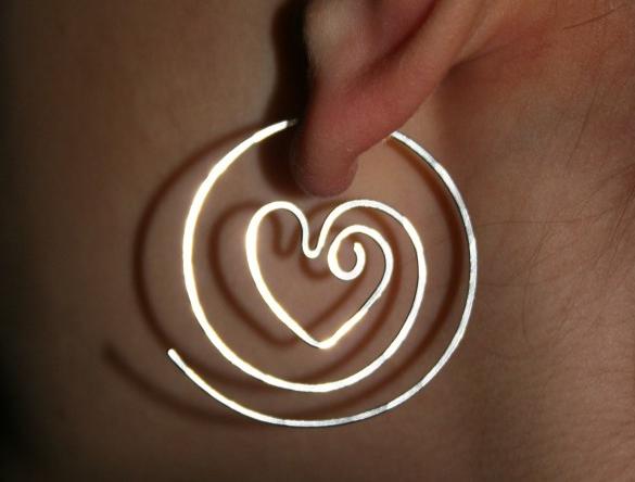 Náušnice - čtyřlístek - ocel