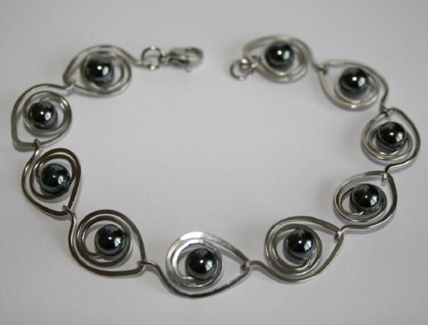 Náušnice - čtyřlístek - ocel