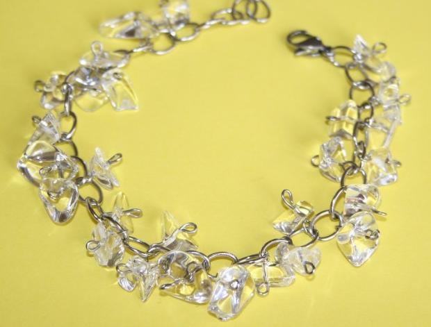 Náušnice - čtyřlístek - ocel