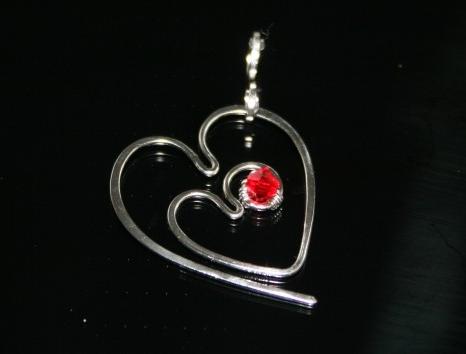 Přívěšek - Srdce - chirurgická ocel srdce přívěšek chirurgická ocel swarovski hypoalergenní 