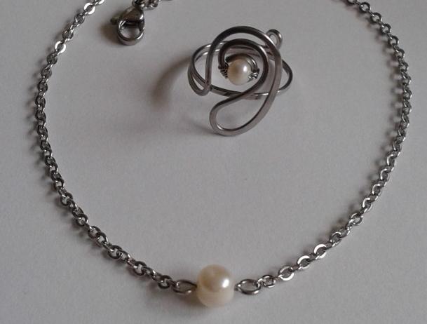 Náušnice - čtyřlístek - ocel