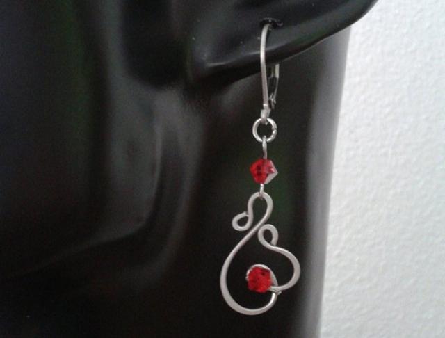 Náušnice - čtyřlístek - ocel