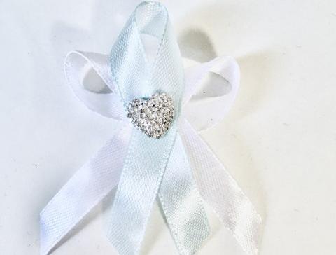 Svatební vývazky s kytičkou - zlaté