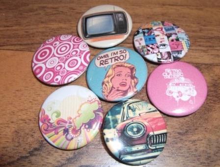 NOVÉ PLACKY RETRO MIX 7+4 ZDARMA retro placky hippies buttony odznaky peace 