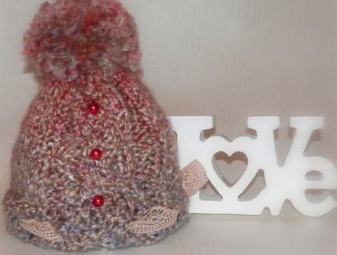 Čepička s knoglíčkem a mašličkou