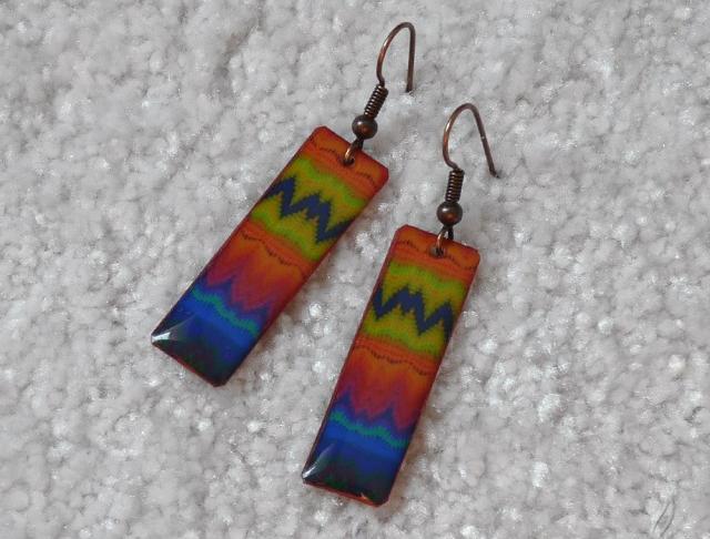 Velké barevné náušnice