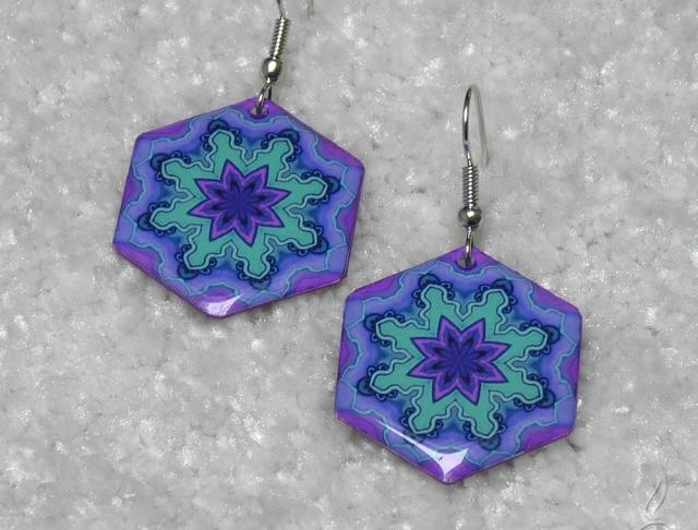 Velké barevné náušnice