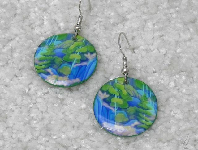 Velké barevné náušnice