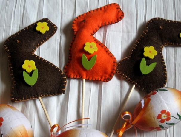 Velikonoční zajíčci.