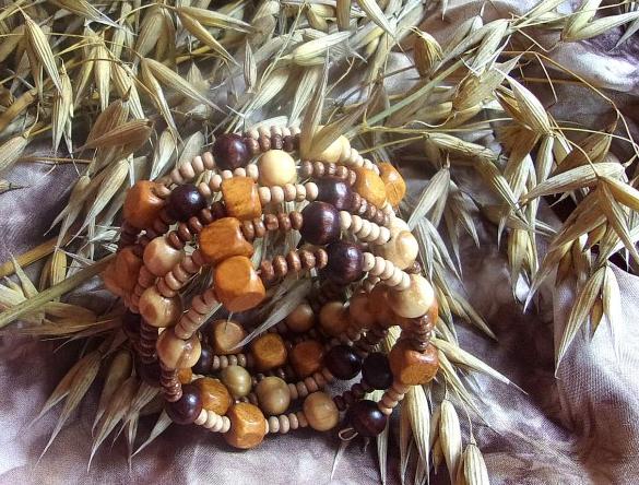 Náramek paměťový Čokoláda. náramek paměťový pružný přizpůsobivý 6 otoček roztažitelný 