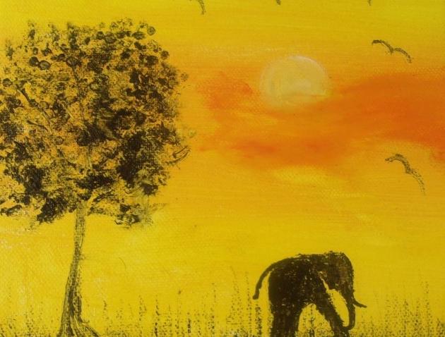 Obraz Africká příroda. obraz akryl afrika 